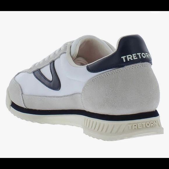 Tretorn Women's Rawlins White/Navy Retro Sneaker.  New!! Shoes Size 7.5 - Picture 2 of 6